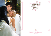 Wedding Thank You Card with photo