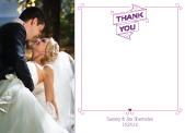 Wedding Thank You Card with photo