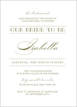 Wedding Shower Invitation - lux