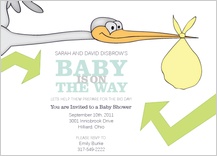 Baby Shower Invitation - bundle on the way