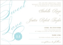 Wedding Invitation - sweet love