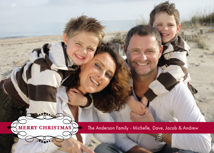 Christmas Cards - Merry Christmas Scrolls