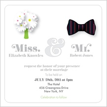 Wedding Invitation - mr. & mrs