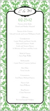 Program - wedding damask