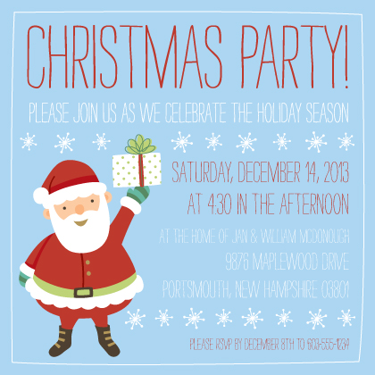 Holiday Party Invitations - Jolly Christmas
