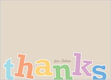Thank You - rainbow thanks