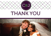 Wedding Thank You Card with photo