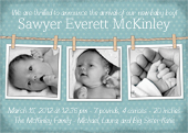 Birth Announcement with photo