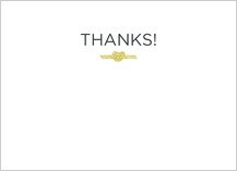 Wedding Thank You Card - tying the knot