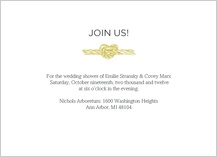 Wedding Shower Invitation - tying the knot