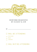 Response Card with menu options