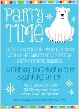 Holiday Party Invitations - polar bear Holiday Party Invitations - polar bear