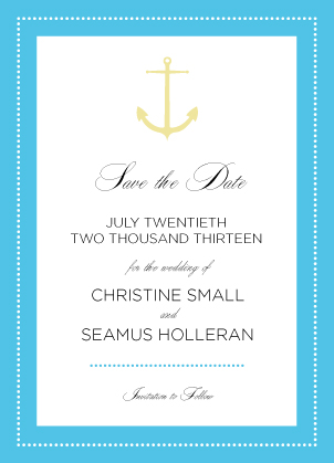 Save the Date Card - All Aboard