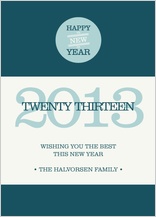 New Year's Cards - typographic new year New Year's Cards - typographic new year